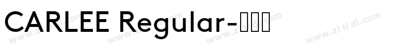 CARLEE Regular字体转换